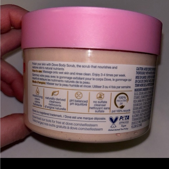 Dove Pink Himalayan Salt & Rose Oil Body Scrub - Picture 2 of 3